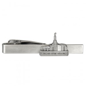 Columbia South Carolina Temple Tie Bar - Silver Finish