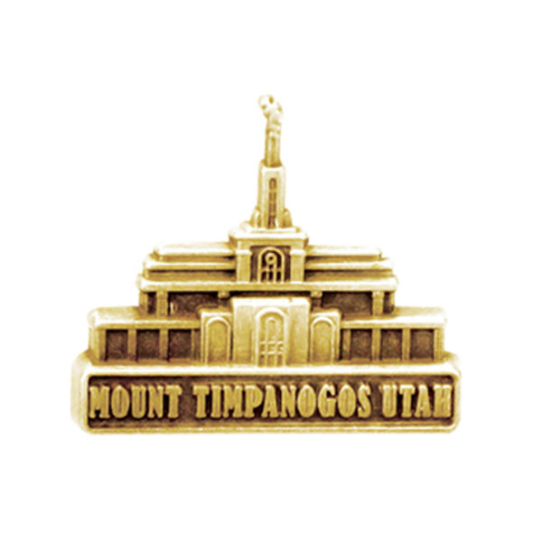 Mount Timpanogos Utah Temple Pin - Gold Finish