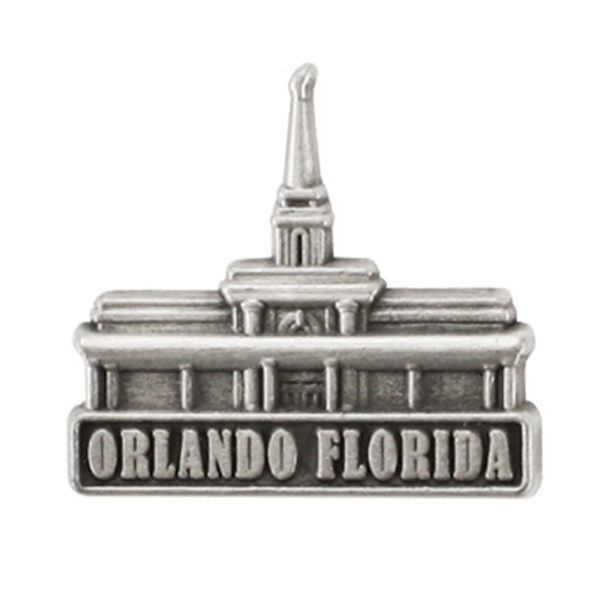 Orlando Florida Temple Pin - Silver Finish