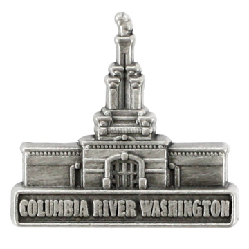Columbia River Temple Pin - Silver Finish