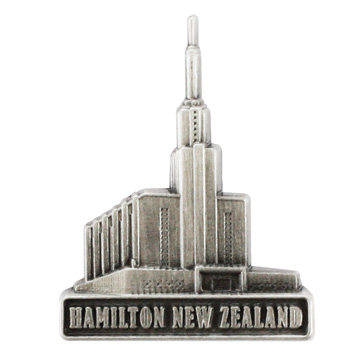 Hamilton New Zealand Temple Pin - Silver Finish
