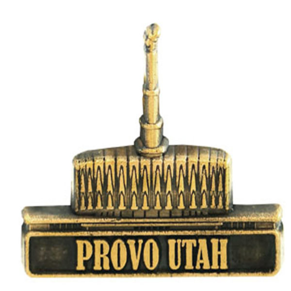 Provo Utah Temple Pin - Gold Finish