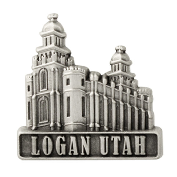 Logan Utah Temple Pin - Silver Finish