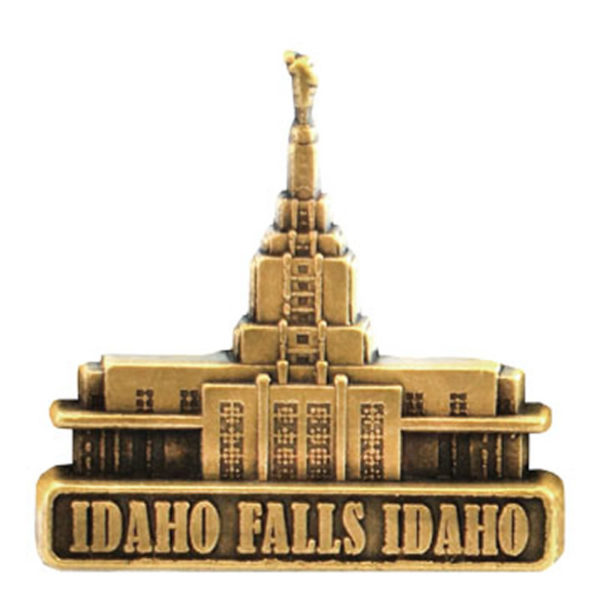 Idaho Falls Temple Pin - Gold Finish