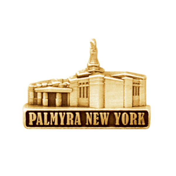 Palmyra New York Temple Pin - Gold Finish