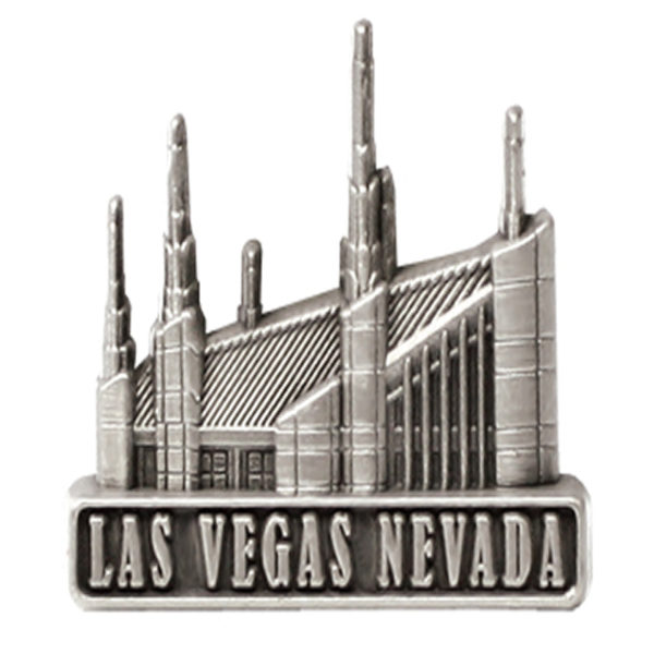 Las Vegas Temple Pin - Silver Finish