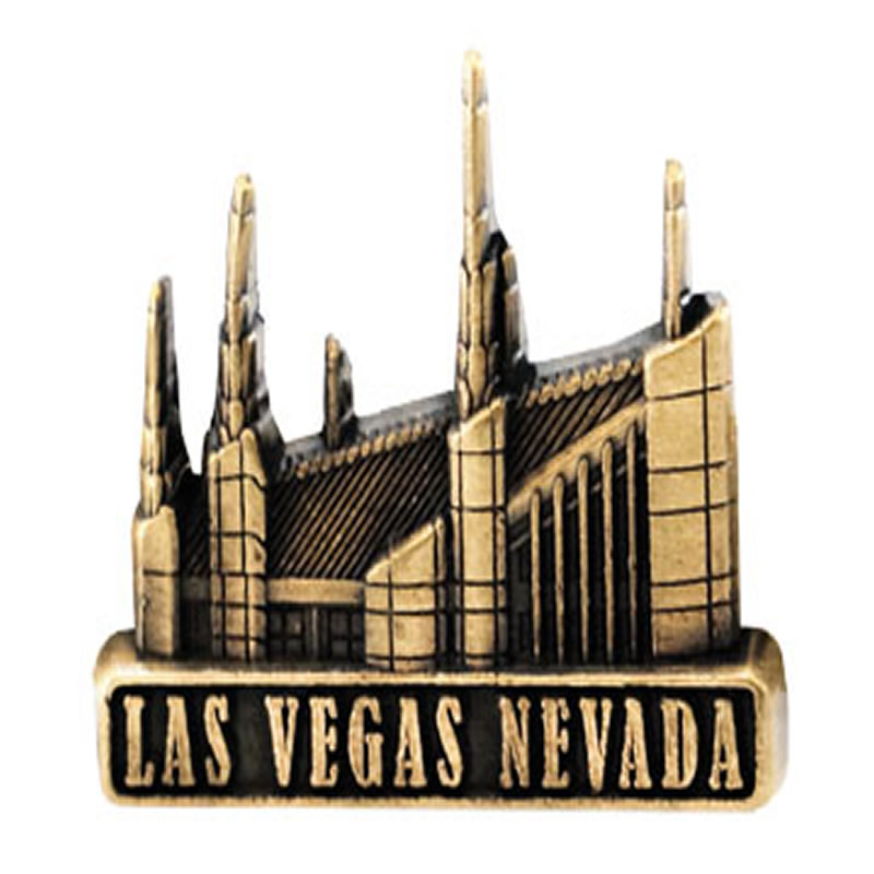 Las Vegas Temple Pin - Gold Finish Las Vegas Temple Pin - Gold Finish