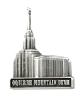 Oquirrh Mountain Temple Pin - Silver Finish
