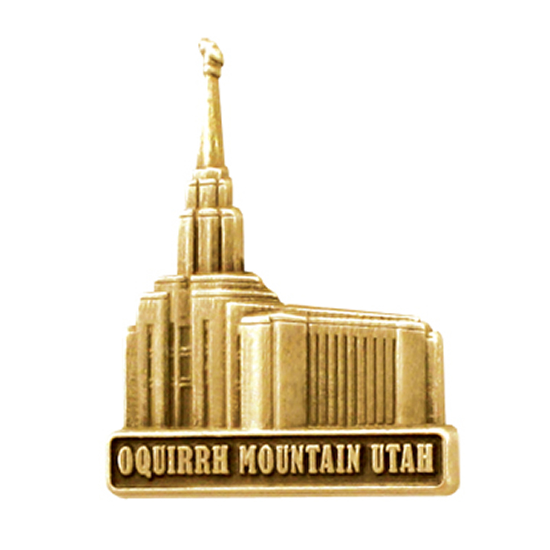 Oquirrh Mountain Temple Pin - Gold Finish Oquirrh Mountain Temple Pin - Gold Finish