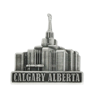 Calgary Alberta Temple Pin - Silver Finish