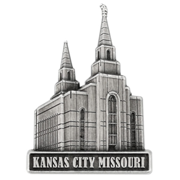 Kansas City Temple Pin - Silver Finish