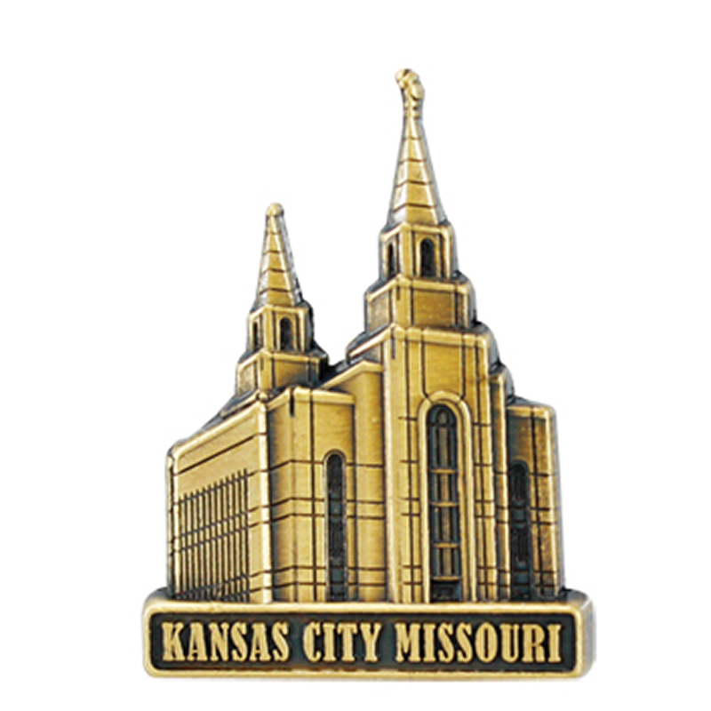 Kansas City Temple Pin - Gold Finish Kansas City Temple Pin - Gold Finish