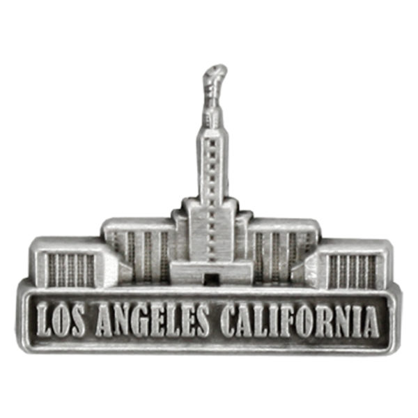 Los Angeles Temple Pin - Silver Finish