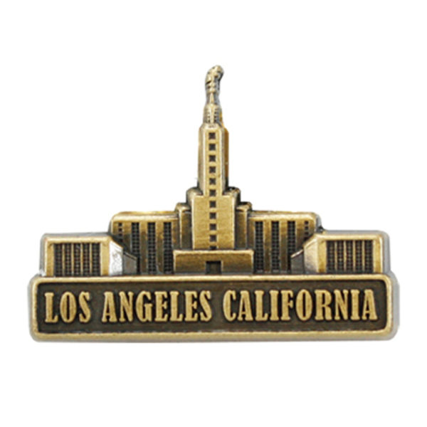 Los Angeles Temple Pin - Gold Finish