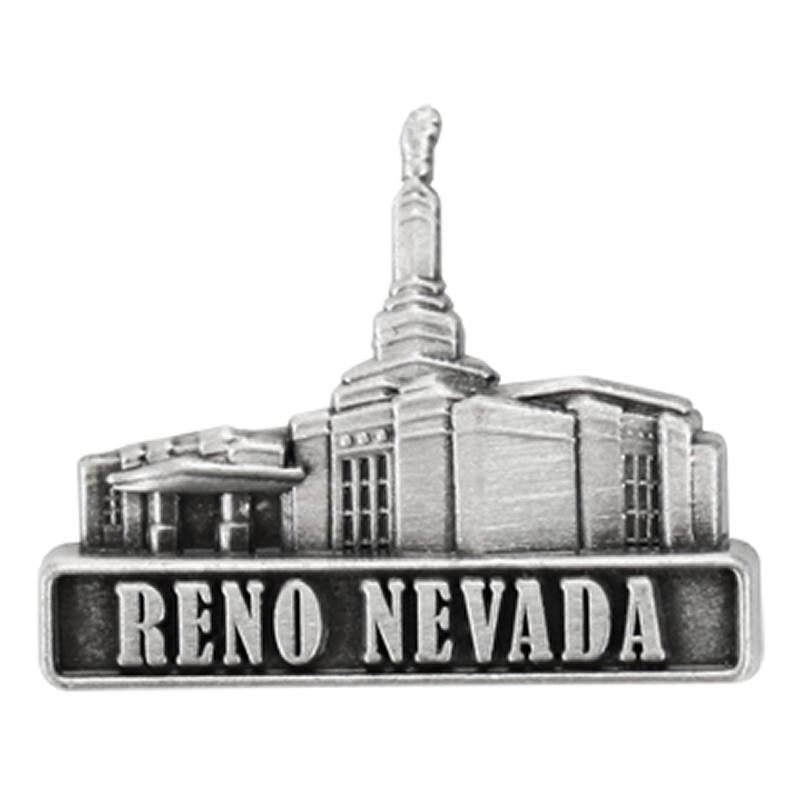 Reno Temple Pin - Silver Finish Reno Temple Pin - Silver Finish
