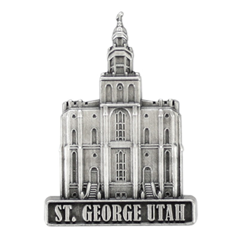 St. George Temple Pin - Silver Finish St. George Temple Pin - Silver Finish