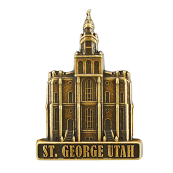 St. George Temple Pin - Gold Finish