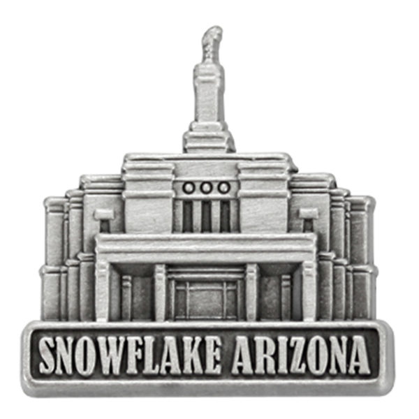 Snowflake Temple Pin - Silver Finish