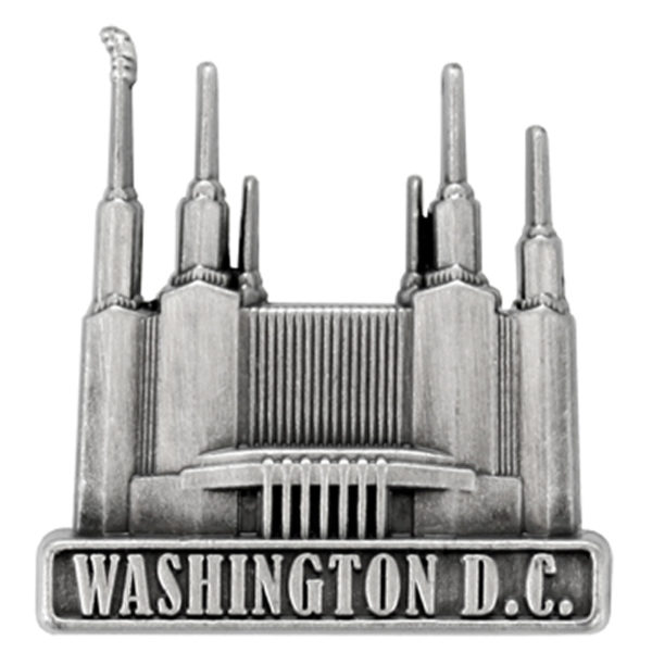 Washington D.C. Temple Pin - Silver Finish