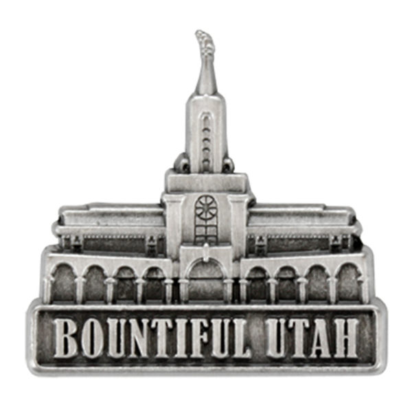 Bountiful Utah Temple Pin - Silver Finish