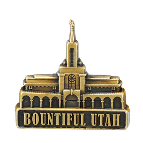 Bountiful Utah Temple Pin - Gold Finish
