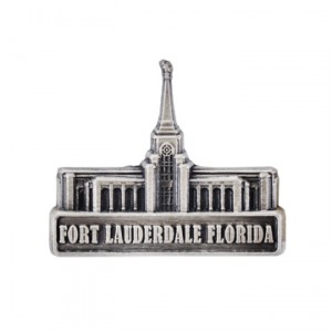 Fort Lauderdale Temple Pin - Silver Finish