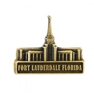Fort Lauderdale Temple Pin - Gold Finish