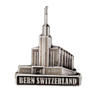 Bern Switzerland Temple Pin - Silver Finish