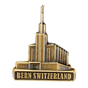 Bern Switzerland Temple Pin - Gold Finish