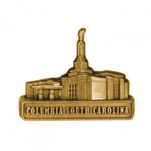 Columbia South Carolina Temple Pin - Gold Finish